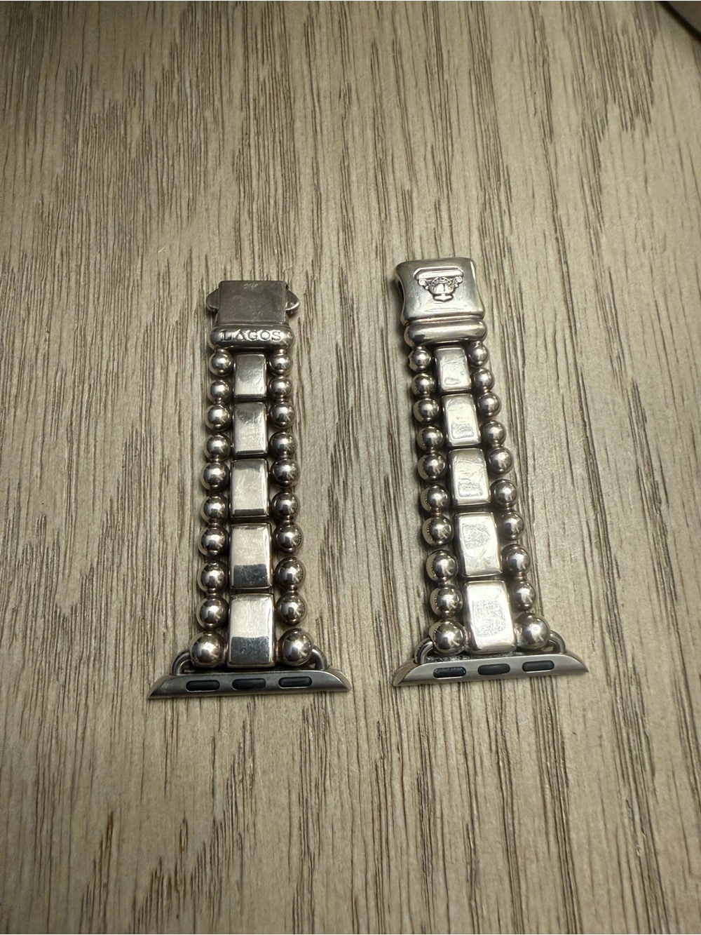 LAGOS Sterling Silver Beaded Link Apple Watch Band - Picture 5 of 5